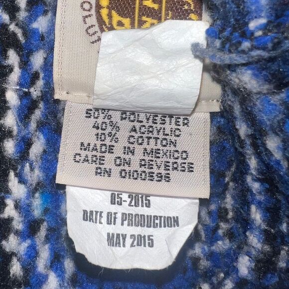 Earth Ragz Women's Blue & Black Plaid Cropped Jacket Hooded Small EUC - Picture 6 of 7